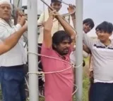 Villagers tie technician to tower as 5G signal fails in their village