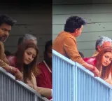 Vijay and Trisha create buzz at Britain race track