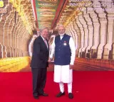 PM Modi welcomes leaders at Bharat Mandapam on 2nd day of BRICS Summit