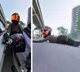 Car chases and hits female biker for asking to maintain distance viral video