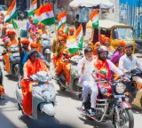 Ahead of Hyderabad Liberation Day, BJP organises scooty rally