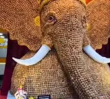 Pani Puri Ganesha Huge innovative Ganesha idol video goes viral