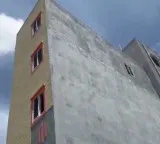 Gachibowli four story building tilts causing panic among local residents