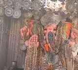 Ganesha in Bhadradri decorated with currency notes worth 145 Crores