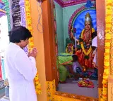 Pawan Kalyan offers silk clothes to Maisamma Goddess