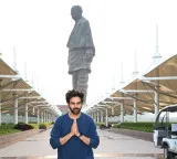 Actor Kartik Aaryan visits Statue of Unity, pays tribute to Sardar Patel