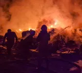 Massive fire at Jaipur Mercedes workshop luxury cars destroyed