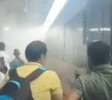 Vande Bharat Express fire and smoke train stopped at Vijayawada