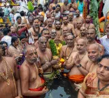 Tirumala Srivari Brahmotsavams conclude grandly with Chakrasnanam