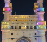 Charminar damaged due to heavy rain as plastering falls off