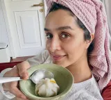 Shraddha Kapoor gorges on modak as she shares glimpses from Ganpati celebrations