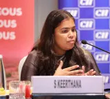 CM Vijay London tour Minister Keerthana condemns menstruation propaganda