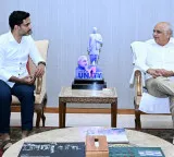 Nara Lokesh meets Gujarat CM Bhupendra Patel Coast to Coast corridor between two states