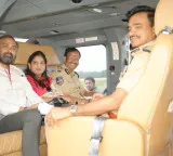 Telangana Minister, DGP conduct aerial survey of Ganesh procession