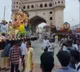 Symbol of religious harmony Bhar Do Jholi in Ganpati procession