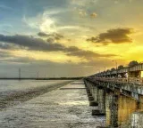 Godavari River water levels rise at Dowleswaram first flood warning tonight