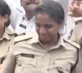 VC Sajjanar lifted by police staff during Ganesh Nimajjanam celebrations