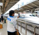 Indian Cricket Team players board bullet train in Japan video goes viral