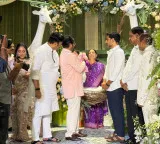 Dama Seshadri Naidu grandson cradle ceremony attended by Minister Nara Lokesh