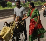 Young man takes mother on wheelchair to MLA house over hospital negligence