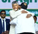 Anant Ambani called son of Andhra Pradesh as CM Chandrababu Naidu hugs him warmly