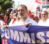 INDIA bloc begins protest march against ECI