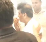 Shiva Rajkumar Narrowly Escapes Firecracker Accident In Chitradurga