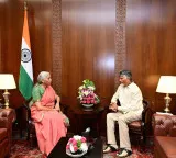 CM Chandrababu in Delhi Meets Nirmala Sitharaman Discusses State Projects