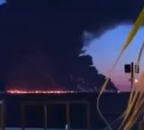 Ukrainian drone attack sets fire to oil tanker carrying all-Indian crew off Russian coast