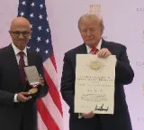 Nadella thanks Trump for top US tech honour