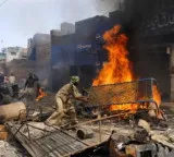 Another atrocity in Pakistan Christian house and shop set on fire 35 families migrate
