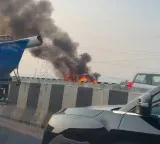 Four burnt alive as car catches fire in Vijayawada