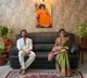 Vijay Deverakonda and Rashmika visit Prasanthi Nilayam ahead of Ranabali release