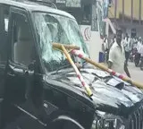 Punganur Tension During Nominations YSRCP and TDP Groups Clash with Stones