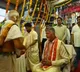 Chandrababu Naidu offers silk clothes to Goddess Durga on Indrakeeladri