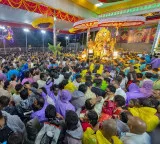 Lord Venkateswara Garuda Seva celebrated grandly in Tirumala despite heavy rain