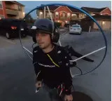 Jacob Hutler travels to office by air instead of car innovative idea