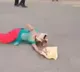 Fear of Challans Biker abandons wife on road to escape police check