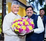Mohan Yadav visits AP and meets Chandrababu Naidu and Pawan Kalyan separately