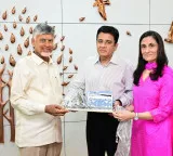 Kavya Anirudh wedding reception Maran couple invites Chandrababu and Lokesh
