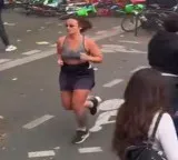 France Protests Woman Jogging Viral Video Amidst Riots