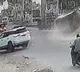 Fortuner havoc in Hyderabad two injured after hitting a car in front