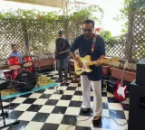 Saif Ali Khan plays electric guitar, sets up mini band show in balcony
