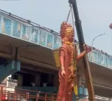 Lord Rama statue removed in Basheerbagh shifted under heavy security