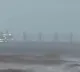 Cyclone Arnab Effect Huge Cargo Ship Stranded in Sea