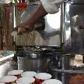 Cab driver selling sugar cane juice due to corona lock down