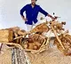 Mohan Babu gifted Chiranjeevi with a wooden bike on his birthday