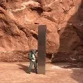 A Monolith appears in Utah desert