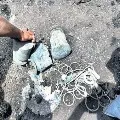 Copper utensils and silver ornaments found in a agriculture land