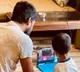 Nani attending online classes along with his son
